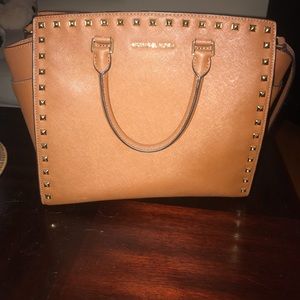 Michael Kors authentic large studded Selma purse